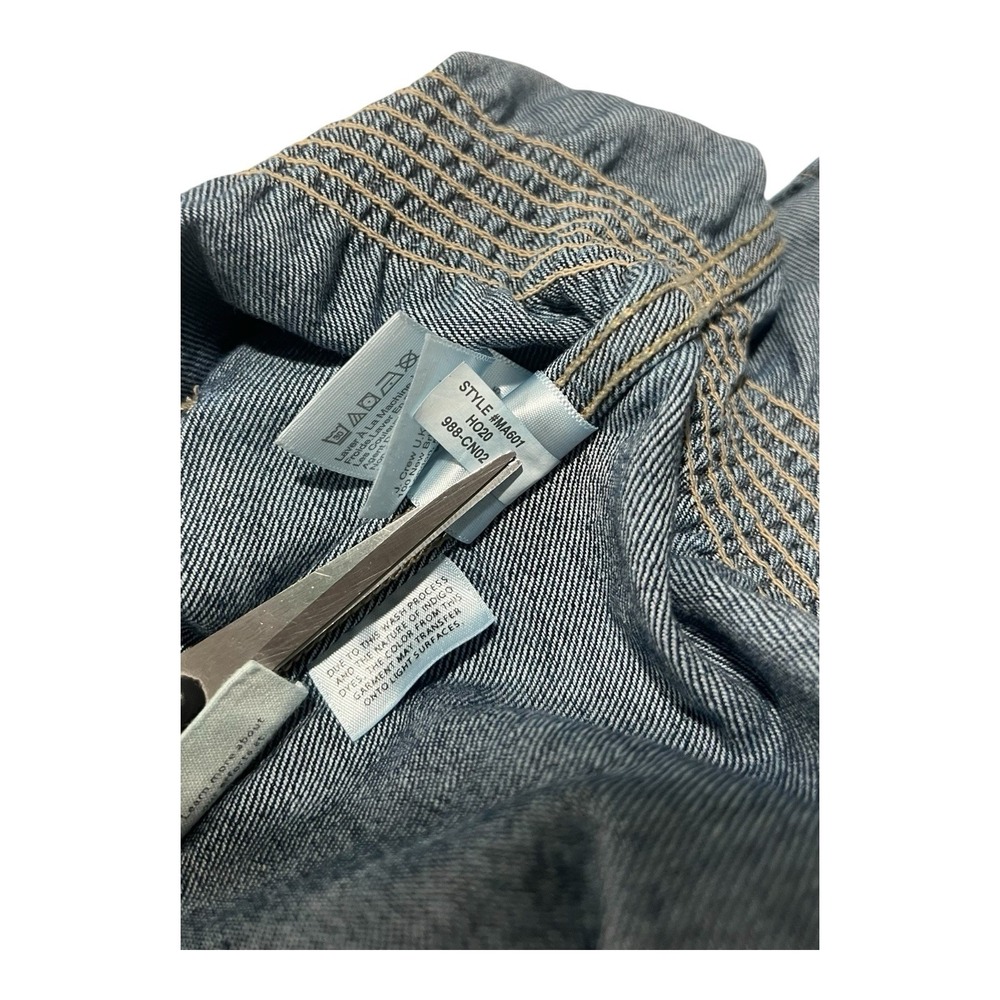 Madewell Denim Patch Pocket Coverall Jumpsuit XS Amfield Wash Womens - Picture 11 of 13